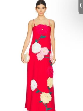 Elliatt Buttercup Maxi Dress in Red